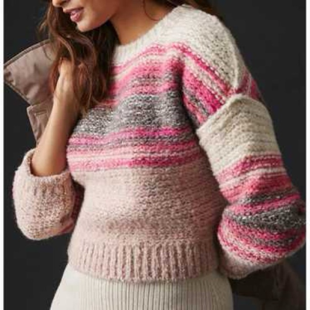 Anthropologie Pilcro Wool Blend Knit  Sweater-XS